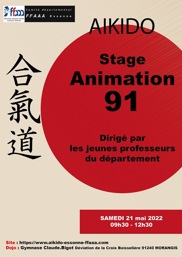 Affiche Stage animation mai 2022